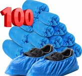 Blauwe schoenovertrekjes 100 stuks