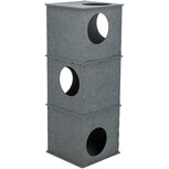 Trixie kattenhuis toren nele vilt grijs