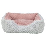 Trixie hondenmand kaline mio hoekig grijs / oudroze