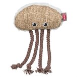 Trixie kwal stof / pluche met kattenkruid / catnip beige / wit