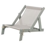 Trixie strandstoel hout grijs