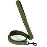 Zolux expert hondenriem premium leer / neopreen groen