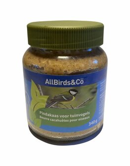 Allbirds &amp; co Vogelpindakaas 340gr