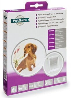 Petsafe kattenluik small wit/transparant