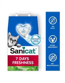 Sanicat 7 days aloe vera kattenbakvulling