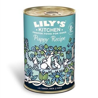 Lily&#039;s kitchen dog puppy recipe turkey / duck / kale