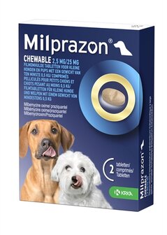 Krka milprazon kauwtabletten ontwormingstabletten hond