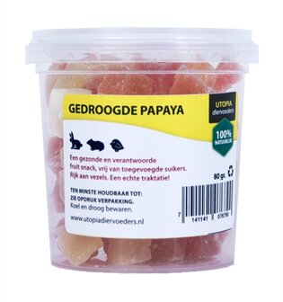 Utopia gedroogde papaya