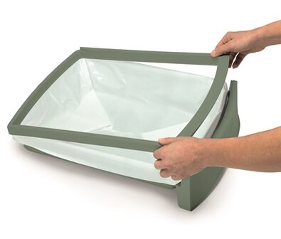 Imac kattenbak zuma met schuiflade groen