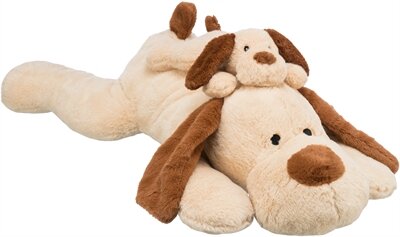 Trixie knuffel hondbenny pluche beige / bruin