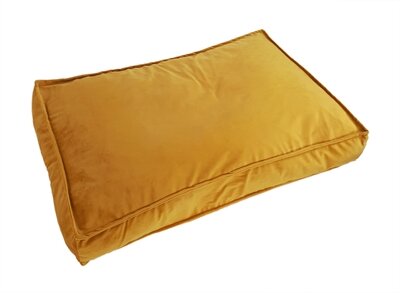 Woefwoef hondenkussen lounge velvet geel