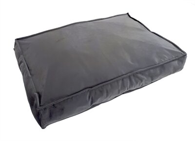 Woefwoef hondenkussen lounge velvet grijs nu 80x55cm &euro;37,50