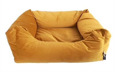 Woefwoef hondenmand velvet geel Nu 80x67cm &euro;59,99