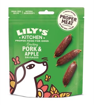 Lily&#039;s kitchen cracking pork / apple sausages
