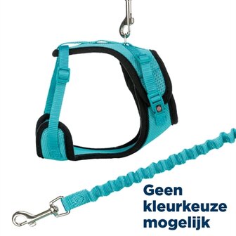 Trixie kattentuig mesh y-vorm met elastische riem assorti