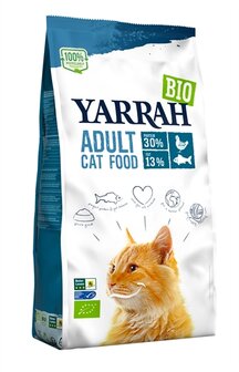 Yarrah cat biologische brokken vis (msc) zonder toegevoegde suikers