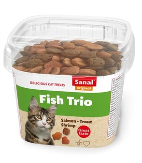 Sanal cat fish trio snacks cup