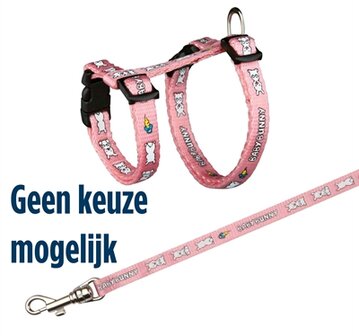 Trixie konijnentuig met riem baby bunny assorti