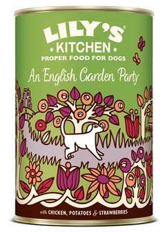 Lily&#039;s kitchen dog an english garden party