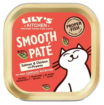 Lily&#039;s kitchen cat smooth pate salmon &amp; chicken