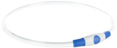 Trixie halsband usb flash light lichtgevend oplaadbaar blauw