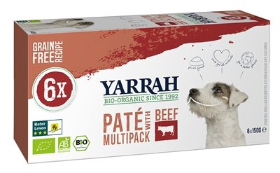 Yarrah dog alu pate multipack beef / chicken