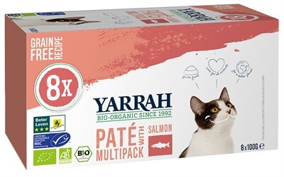 Yarrah cat alu pate multipack salmon