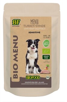 15x biofood organic hond kalkoen menu pouch