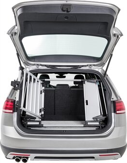 Trixie kofferbak hek aluminium / kunststof grijs / zwart