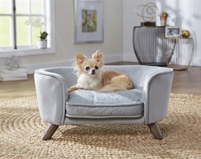 Enchanted hondenmand / sofa romy grijs 67,5 x 40,5 x 30,5 cm