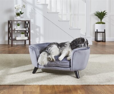 Enchanted hondenmand / sofa romy pewter grijs 67,5 x 40,5 x 30,5 cm&nbsp;