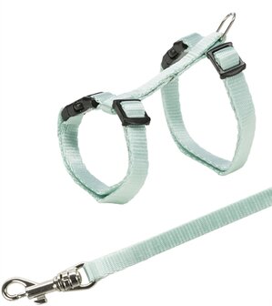 Trixie kittentuig met riem assorti