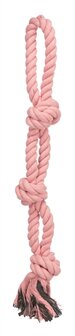 Trixie werp flostouw 3-knoop multicolor assorti