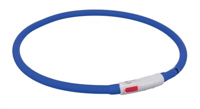 Trixie halsband usb flash light lichtgevend oplaadbaar royal blauw