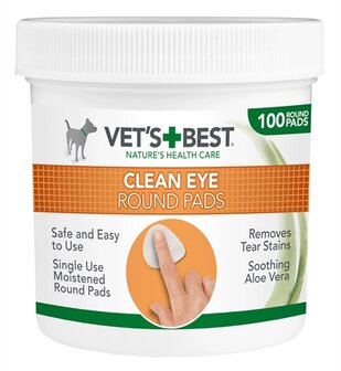 Vets best clean eye round pads