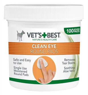 *Vets best clean eye round pads