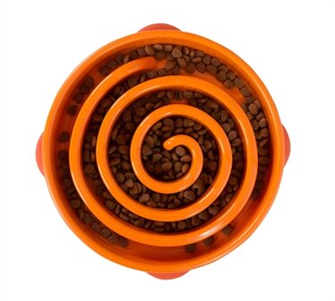 Slo-bowl feeder coral oranje