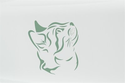 Trixie kattenbak vico met print groen / wit