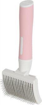 Zolux anah slickerborstel intrekbaar roze / wit