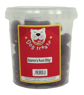 *Dog treatz salamini rund
