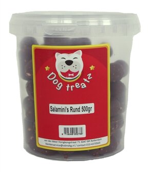 Dog treatz salamini rund