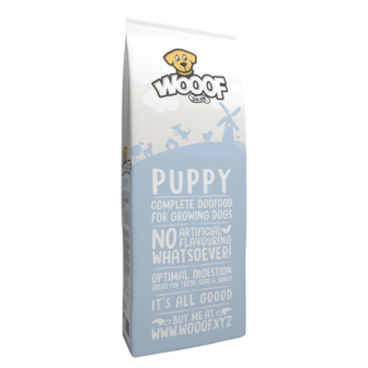 wooof puppy geperst hondenvoer 14kg 