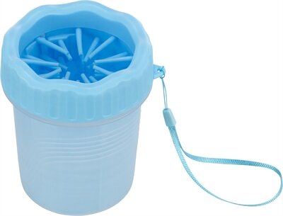 Trixie pootreiniger voor de hond silicone / pp blauw