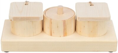 Trixie snack cups voor ratten en konijnen hout