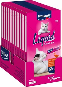 Vitakraft cat liquid snack eend &amp; b-glucaan