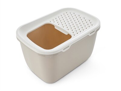 Savic kattenbak hop in giant wit / mokka