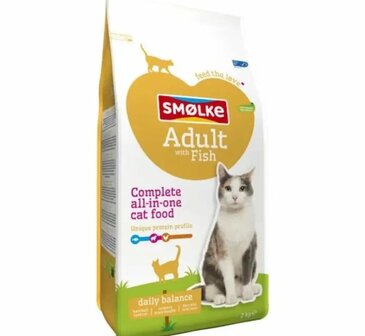 Sm&oslash;lke Adult Kattenvoer Vis 4kg (lichte transportschade)