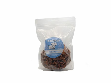 &#039;t Dijkje semi-moist kip blokjes 350 gram