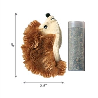 Kong egel met catnip bruin