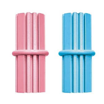 Kong puppy teething stick roze of lichtblauw assorti